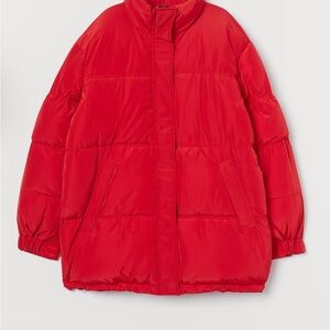 H&M Bold Red Oversized Jacket